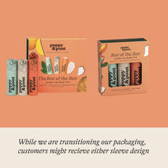 Poppy & Pout Sweet Mint lip balm for refreshing hydration.