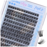 POPUP Lash Clusters 168pcs D Curl deliver ultra-light comfort for all-day wear.