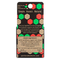 Portland Bee Balm Oregon Mint lip balm tube with refreshing hint.