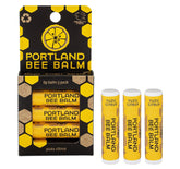 Portland Bee Balm Yuzu Citrus tube front, refreshing lip balm for soft lips.