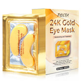 POSTA 24K Gold Eye Mask packaging: premium at-home spa treatment
