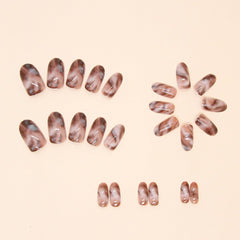Powpop 24-piece nail tips kit with file and accessories