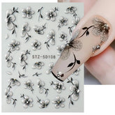 POWPOP butterfly nail decal adds bright, quick color to summer nails