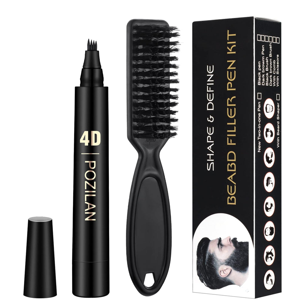 POZILAN beard grooming kit with micro-tip pen for precise outlining.