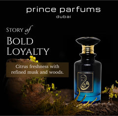 Prince Parfums Dubai Wafa cypress-wood notes add refined masculinity.
