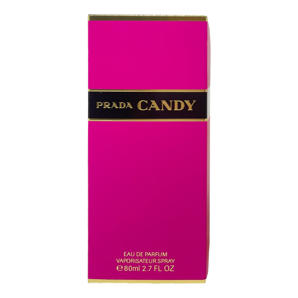 Prada Candy bottle front view, ideal for romantic evenings and lasting impression.