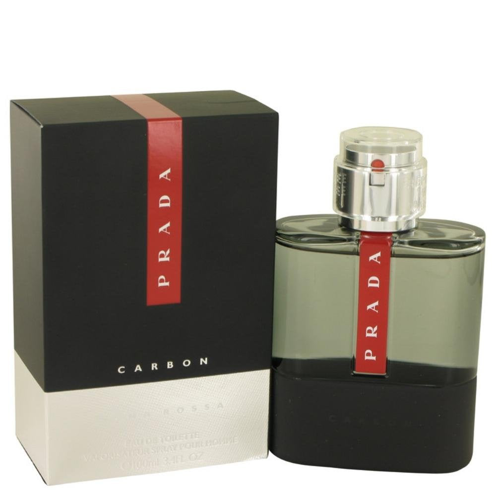 Prada Luna Rossa CARBON bottle front view for confident daily wear.