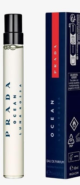 Prada Ocean Luna Rossa bottle-pour; bright citrus opening with warm depth.