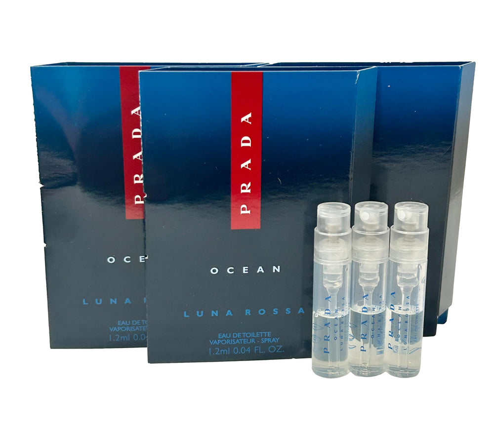 Prada Ocean Luna Rossa EDT bottle front view for bold, everyday elegance.