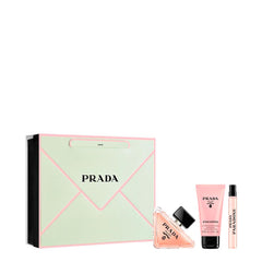 Prada Paradoxe EDP bottle (triangular) conveys timeless elegance and lasting presence.