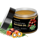 Praiasol Batana Oil bottle showing pure hair repair for stronger, shinier strands.