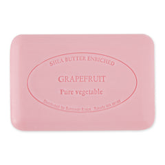Pre de Provence quad-milled artisanal soap close-up showing smooth texture.