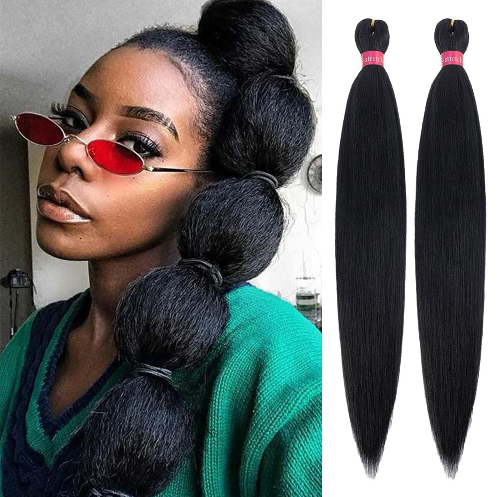 PreAfriBr black braiding hair pre-stretched for faster installs