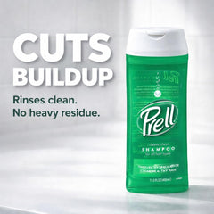Prell Classic Clean lather-foam demonstrates deep cleansing without drying.