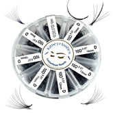 premade volume fans in mixed 9-16mm for natural look and easy application