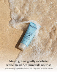 Creamy foam texture of Premier Dead Sea Cleanser forming a rich lather.