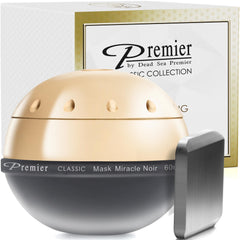Premier Dead Sea Miracle Noir Mask cream texture close-up for smooth application