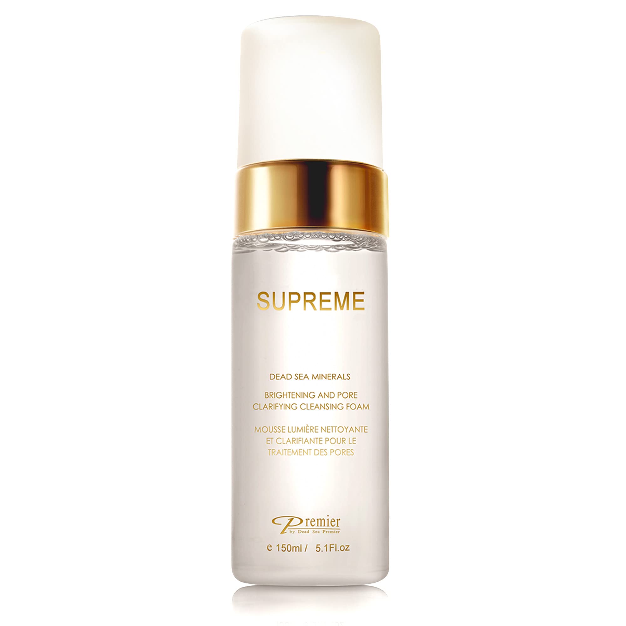 Premier SUPREME Brightening Cleansing Foam packshot for refreshing skin prep