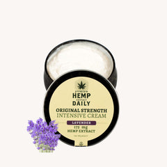 Cream being applied to the hand for daily moisture and softness