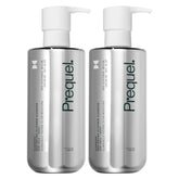 Prequel Gleanser bottle with pump for unscented, hydrating daily cleansing.