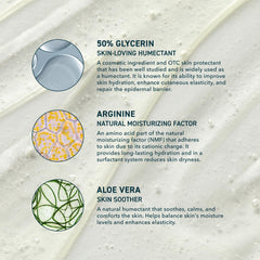 Creamy foam from Gleanser for gentle makeup removal and cleansing.