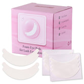 Pretty Memory eye pad stack demonstrates hygienic, lint-free design for lash technicians.
