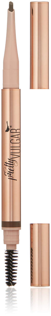Pretty Vulgar Brow Pencil with angle lead enhances precise brow shaping.