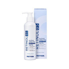PRETTYSKIN Deep Moisture bottle pour demonstrates rich hydration for dry skin
