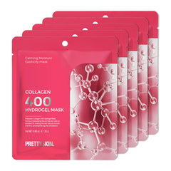 PRETTYSKIN hydrogel mask packaging showcases premium night care for hydration