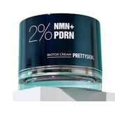 PRETTYSKIN NMN+PDRN cream jar closeup for hydrated, supple skin