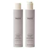 PREVIA Curlfriends Shampoo bottle front shows a hydrating formula for curls.