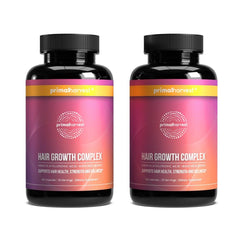 Primal Harvest hair growth vitamins bottle for daily hair wellness.
