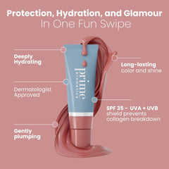 PrimeLip warm sienna shade swatch for natural, vibrant lip color.