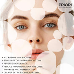 PRIORI DNA Recovery Serum on hand demonstrates easy application.