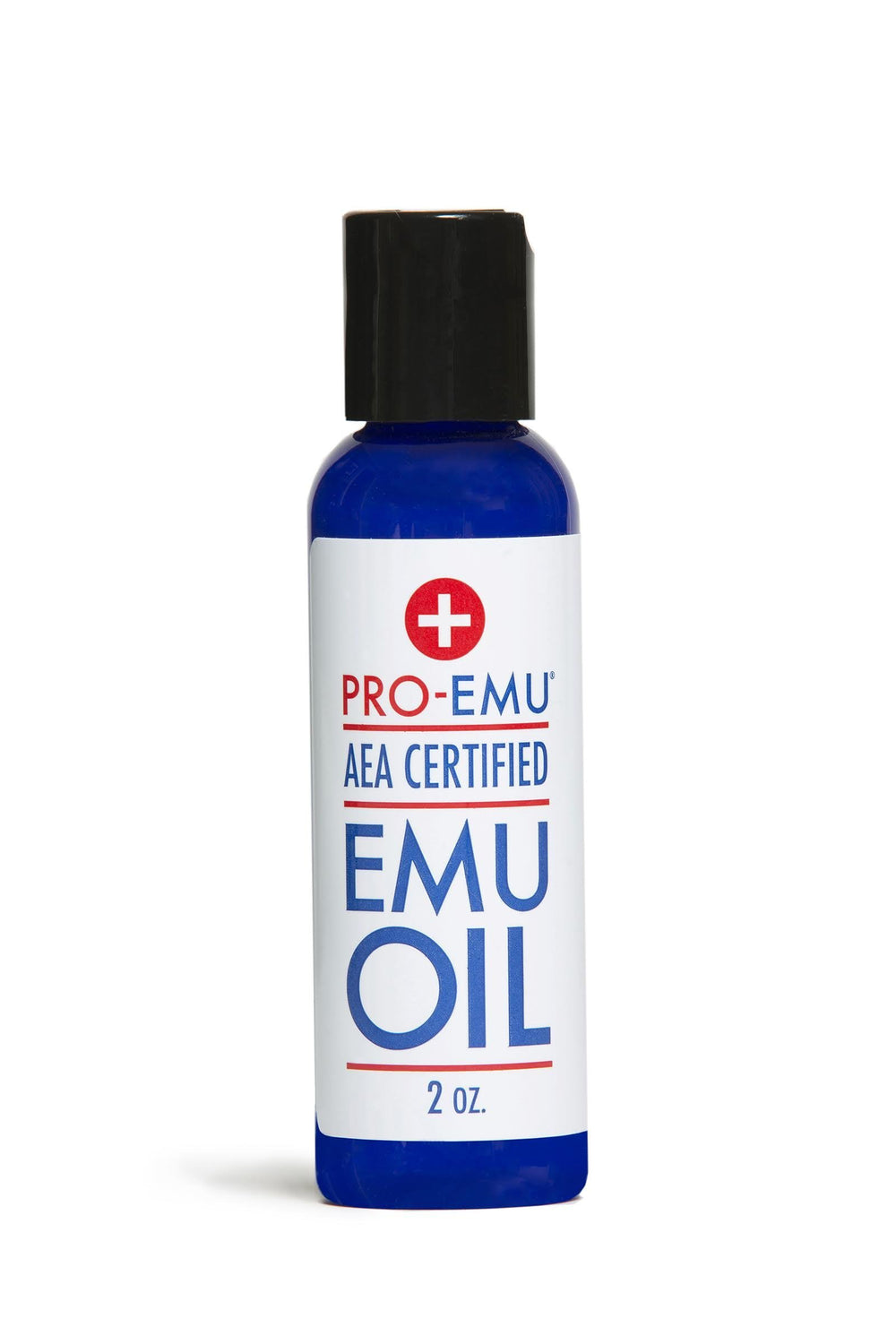 Pro Emu Oil 2oz bottle front for skin hydration and hair shine.