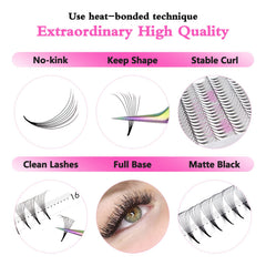 Fans bonded at the base enable versatile looks, from hybrid to mega.