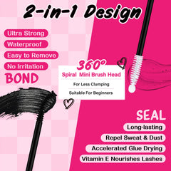 PRO LASHBEAUTY Black Bond Wand adds eyeliner-like definition.