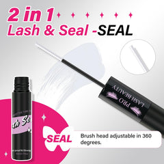 PRO LASHBEAUTY Clear lash seal shows nourishing seal for clusters
