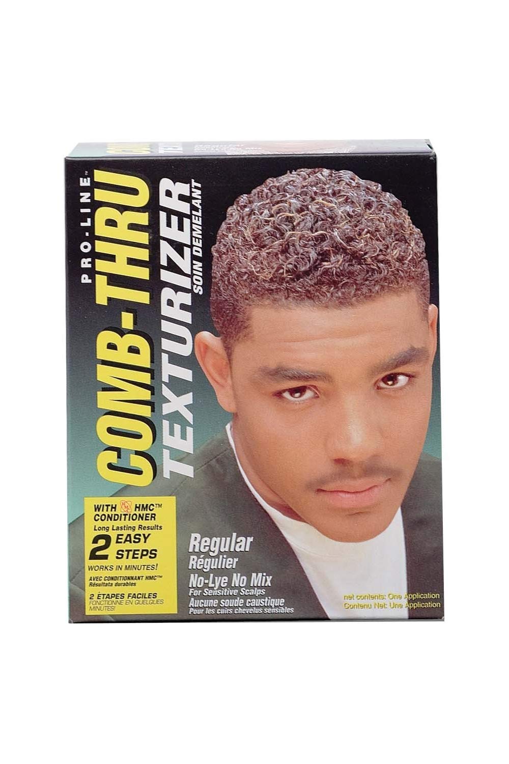 Pro-Line Thru Comb pack of 3 with ergonomic grip for smooth grooming.