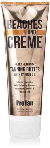 Pro Tan Beaches & Creme Butter jar closeup showing rich moisture and creamy texture