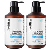ProBliva antifungal body wash bottle highlights medicated formula for daily skin defense.