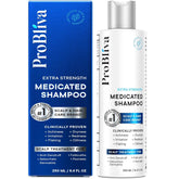 ProBliva medicated shampoo bottle front highlighting scalp relief formula.