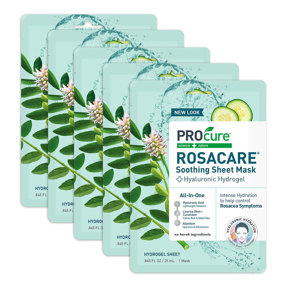 PROcure Rosacare sheet mask unfolds for immediate hydration