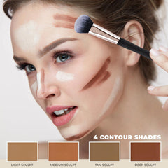 Profusion Cosmetics cheek-face palette showing blush, bronzer, and highlighter shades