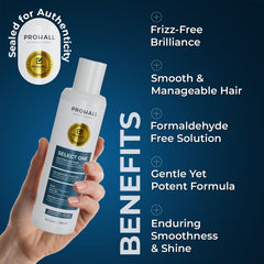 Close-up of keratin cream texture highlighting creamy, nourishing formula.