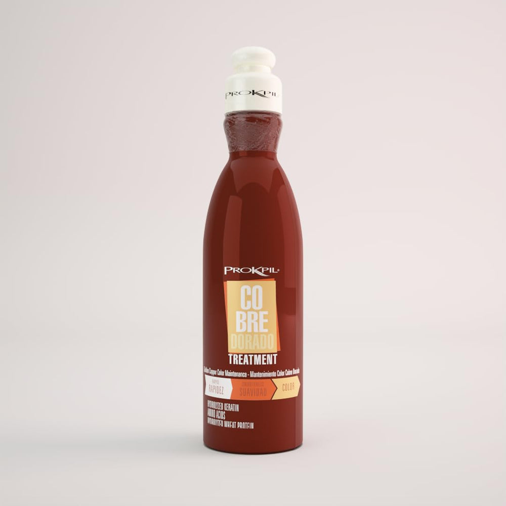 Prokpil Golden Copper Mask packaging highlights color-safe formula for dyed hair.