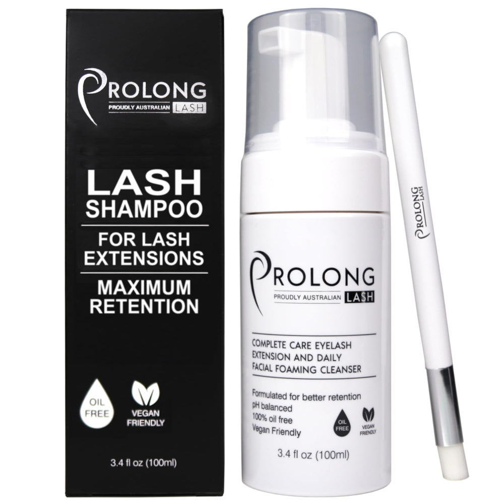 PROLONG LASH 100ml bottle for safe daily lash cleansing.