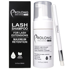 PROLONG LASH 100ml bottle for safe daily lash cleansing.