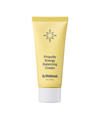 BY WISHTREND Propolis Energy Balancing Cream bottle pour supports lightweight hydration.