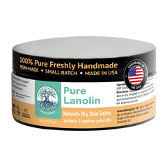 ProSeed Lanolin jar close-up showing pure moisture for dry skin relief.
